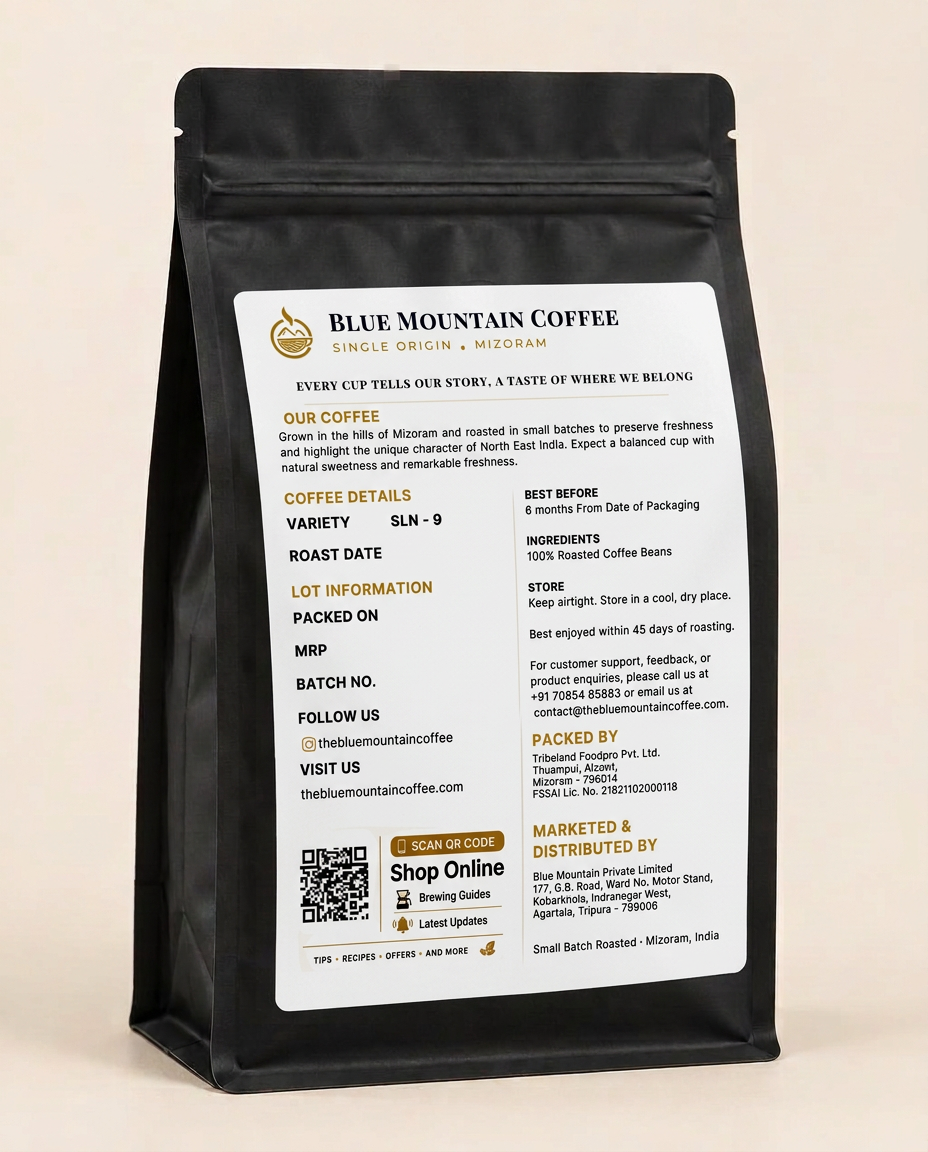 70/30 Blend - Whole Beans - back of pack